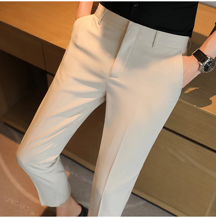 Cream 42 Inches Breathable Washable Plain Regular Fit Formal Pants For Men  at Best Price in New Delhi | B.d.enterprises
